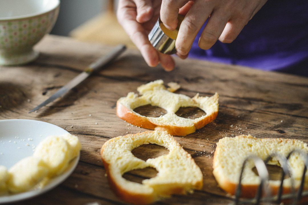 roudelles de brioche à l'emporte pièce